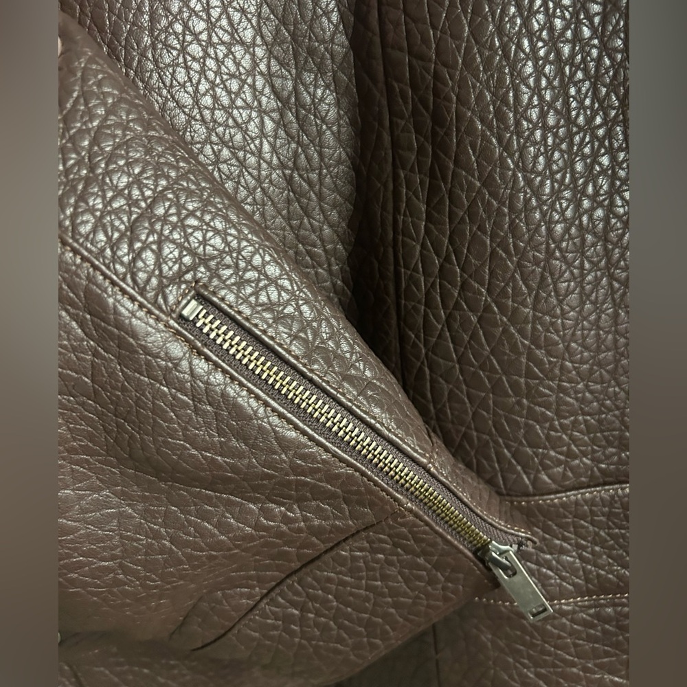 DUCIE London brown leather jacket - Picture 4 of 4